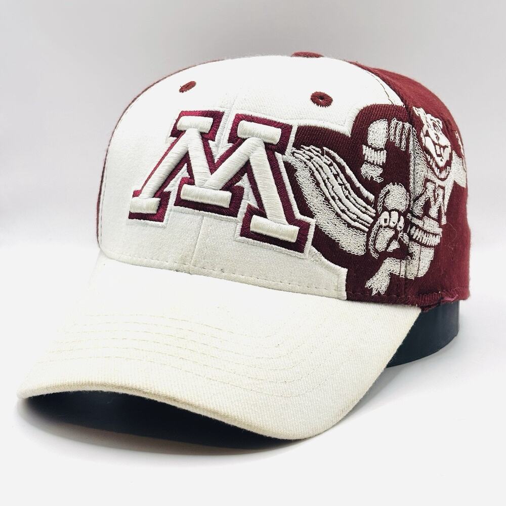 Vintage Minnesota Gophers Hat Cap Flex Fit One Fit TOW NCAA Y2K